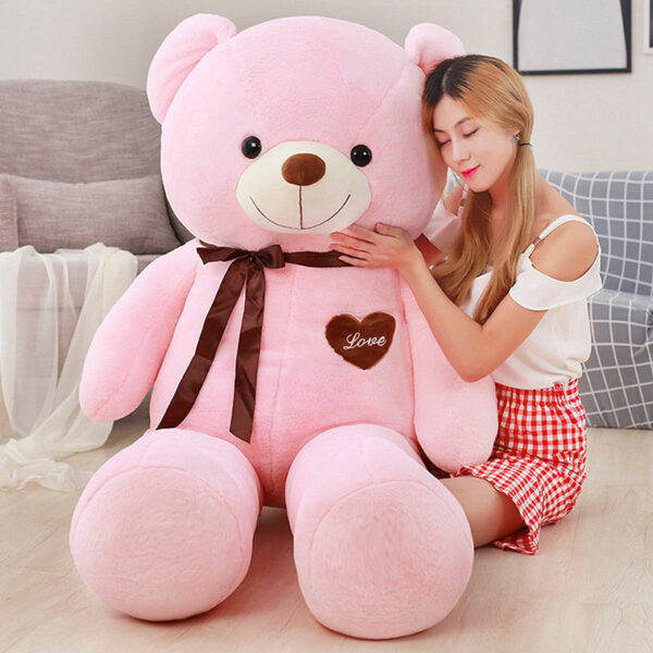 pink ribbon giant teddy bear