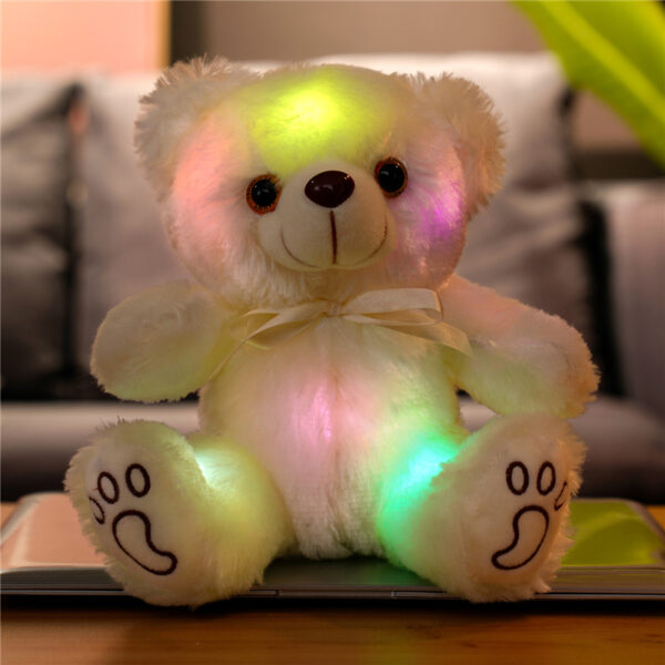 white led teddy bear