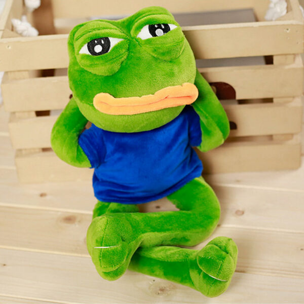 blue pepe the frog plush toy