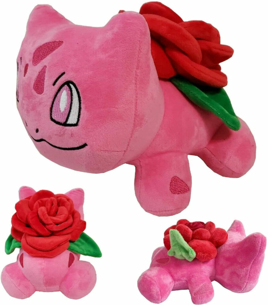 rose bulbasaur plush