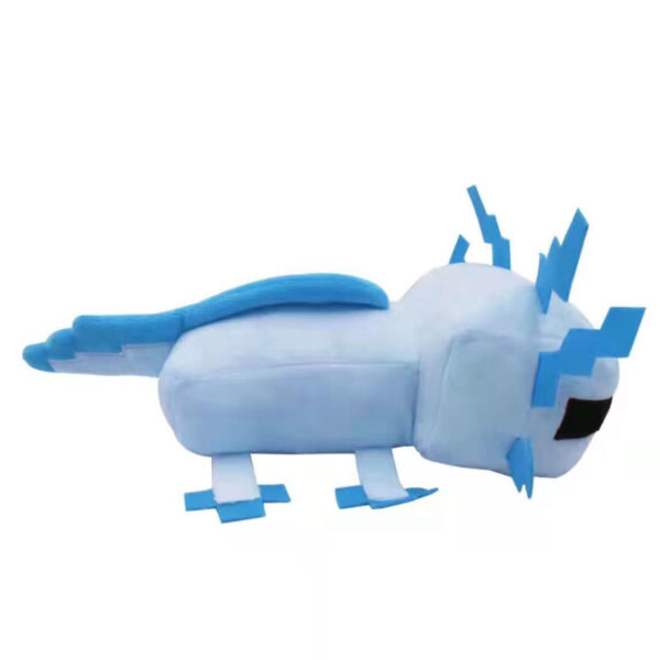 blue minecraft axolotl plush