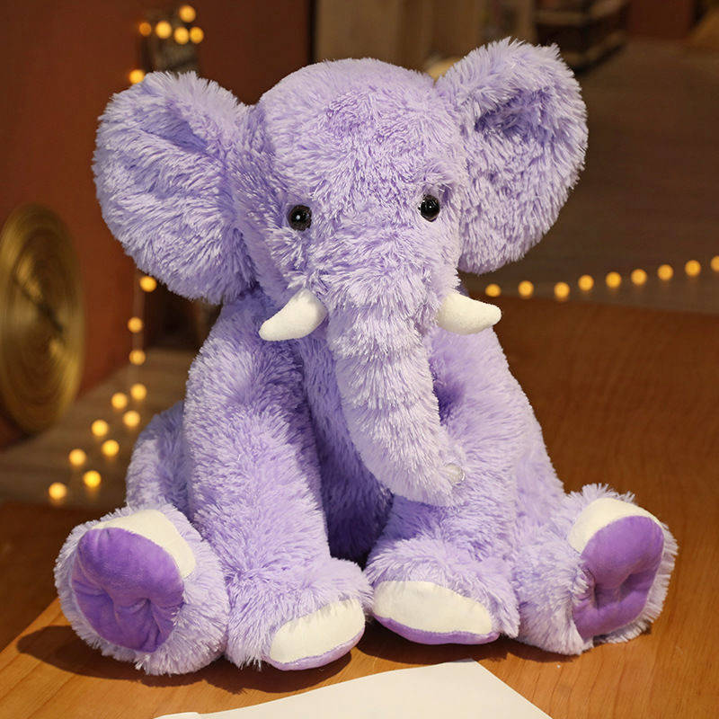 purple big elephant stuffed animal