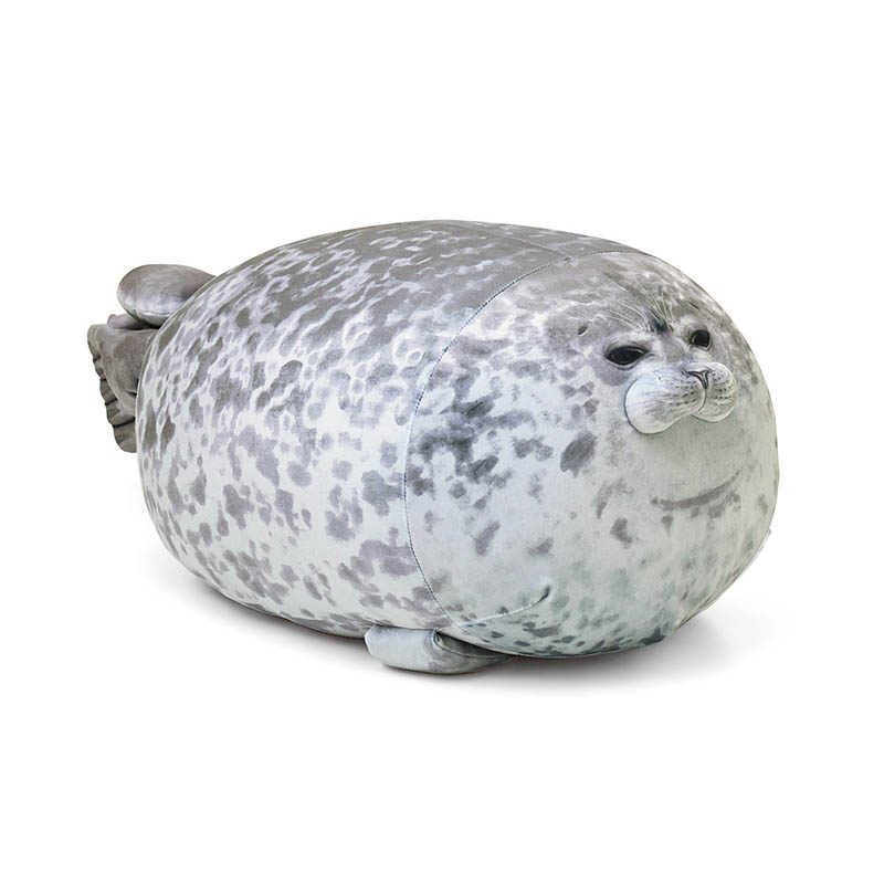 grey stuffed animals seals