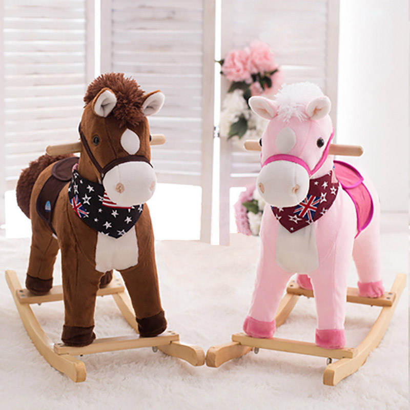 rocking horse plush toy