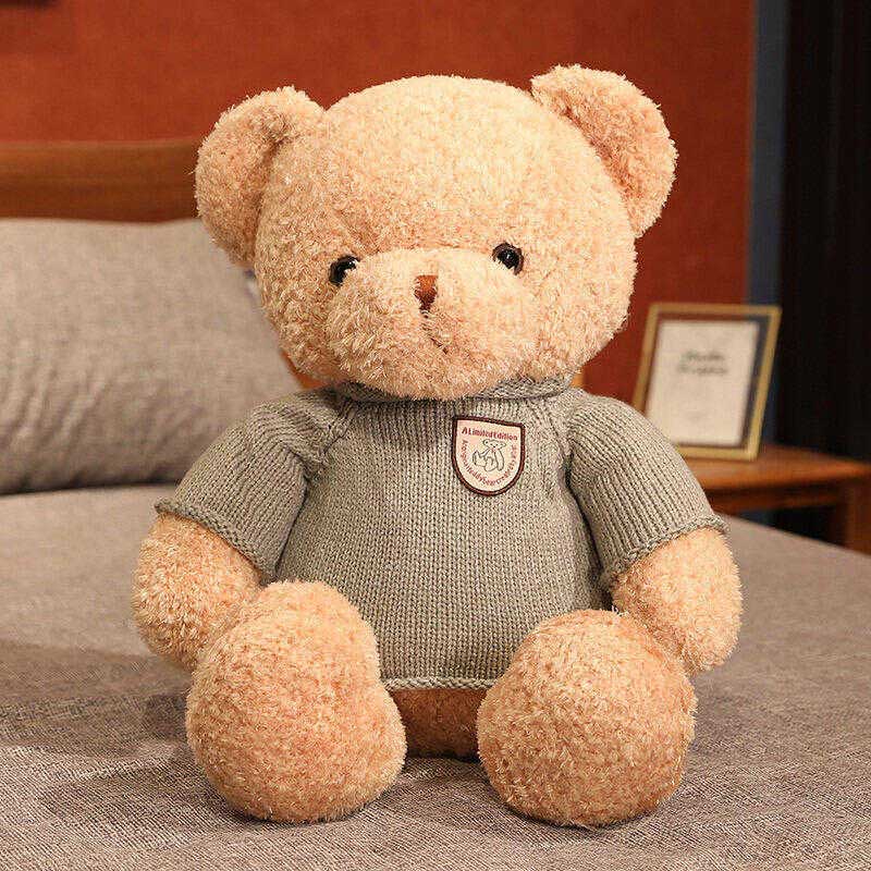 teddy bear with sweater