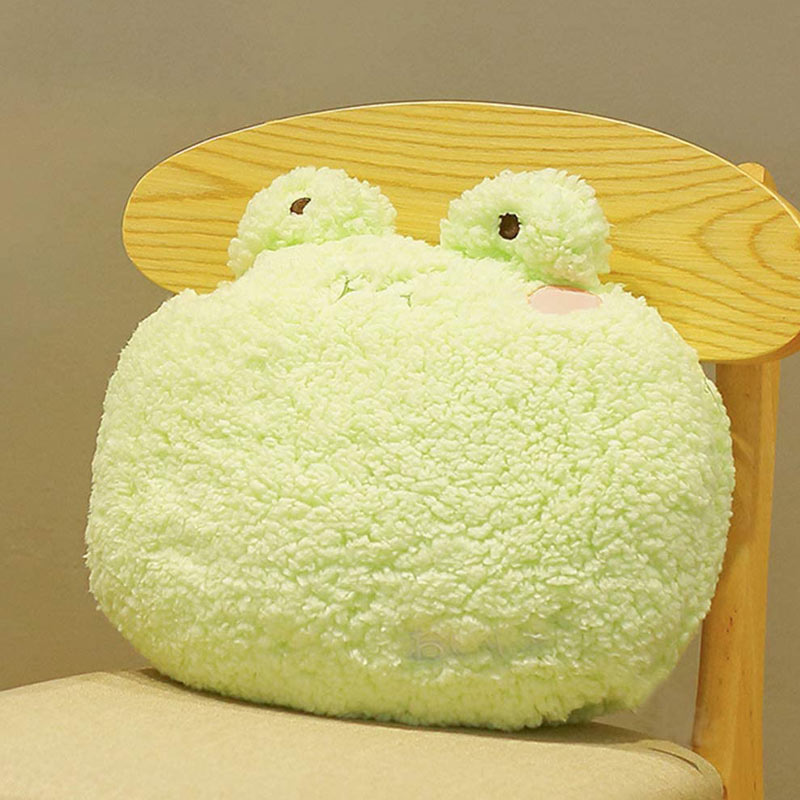 frog plush pillow