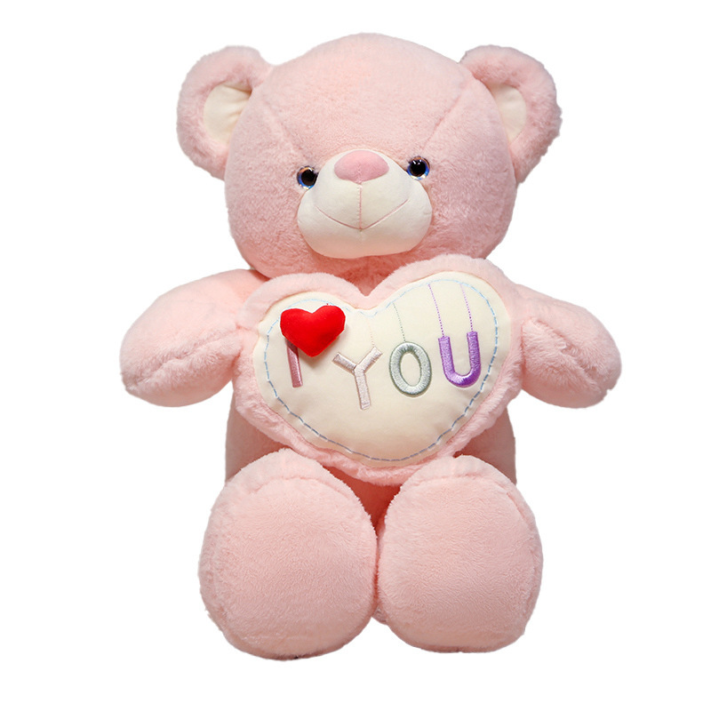 I Love You Teddy Bear Pink Stuffed Animal Height 3feet - High Quality ...