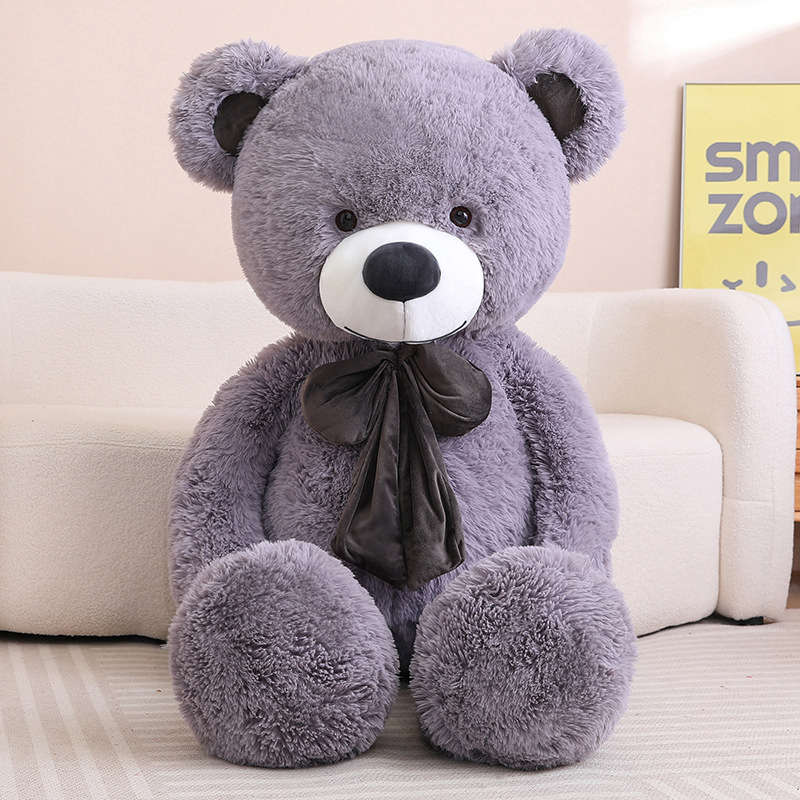 human size teddy bear grey