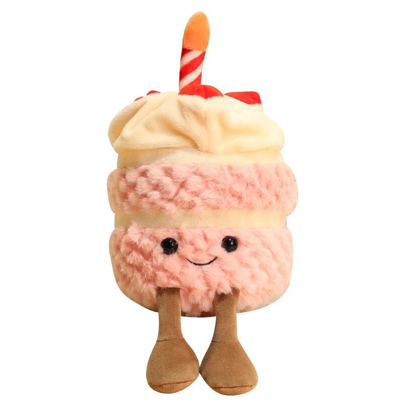 Mini Birthday Cake Plush Toy