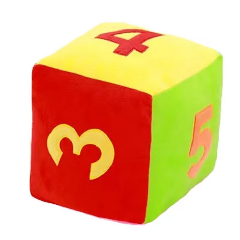 colorful dice plush toy