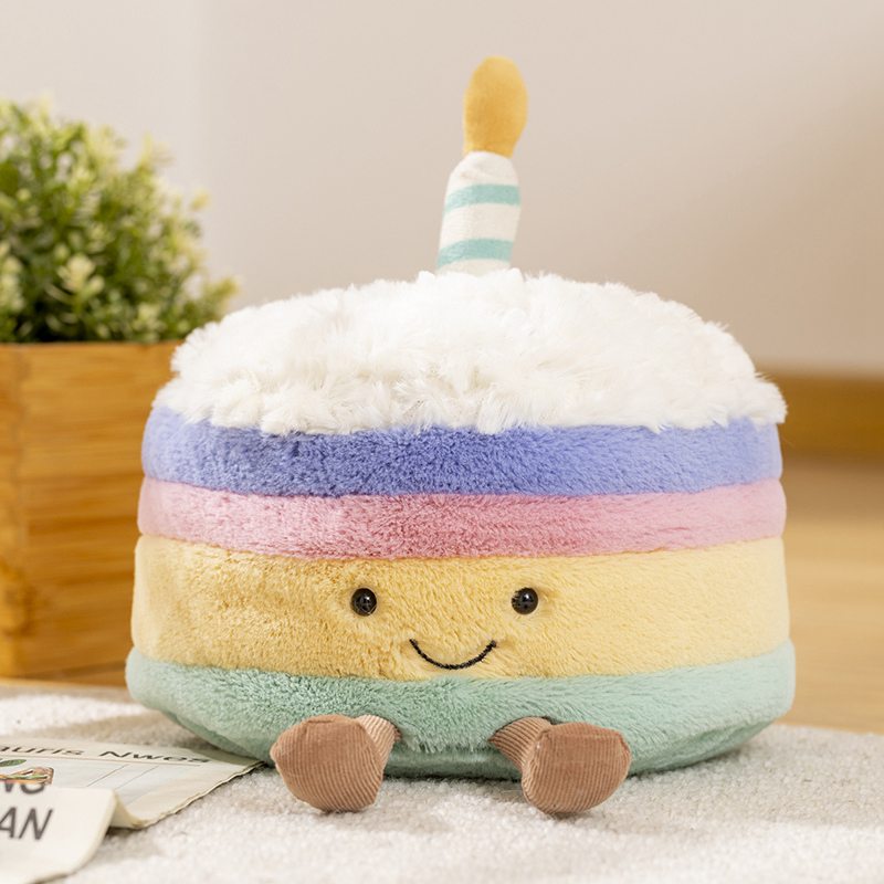 rainbow cake plush