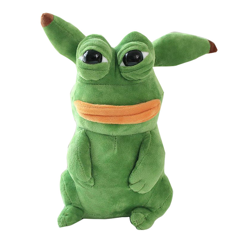 sad frog plush toy