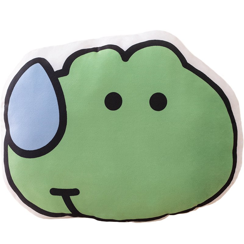 cute frog plush pillow