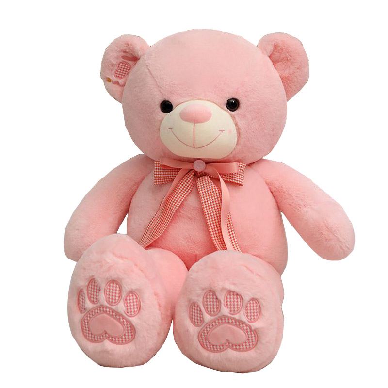 big pink teddy-bear footprint