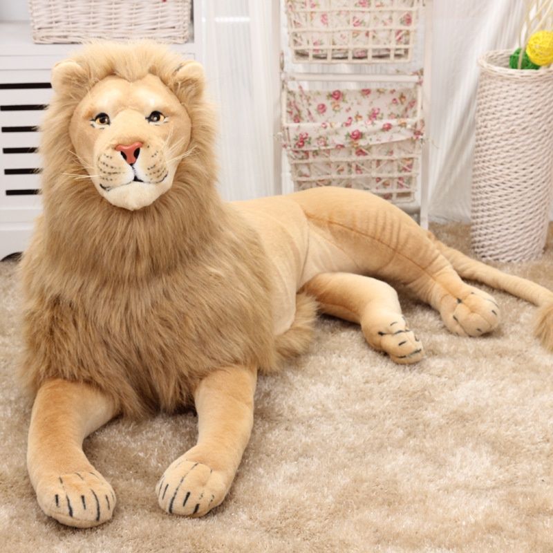 realistic lion stuffed animal